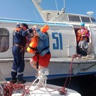 В Казани около речного порта сел на мель теплоход