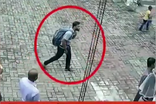 Появилось видео с возможным исполнителем теракта на Шри-Ланке