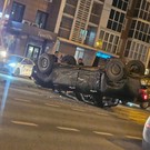 На Вишневского в Казани собирается пробка из-за ДТП с перевертышем