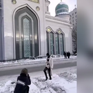 Полиция начала проверку видео с полуобнаженной девушкой на фоне Московской соборной мечети