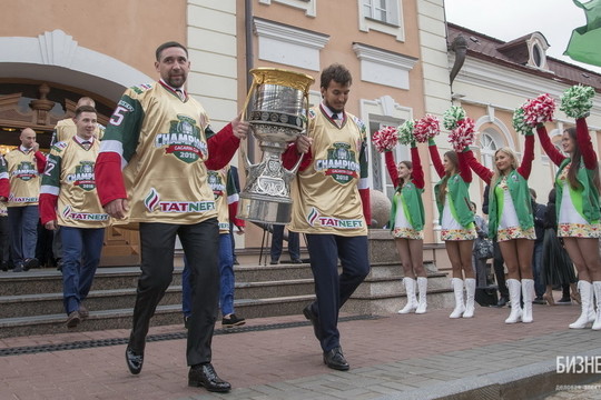 В Казани отпраздновали завоевание «Ак Барсом» Кубка Гагарина
