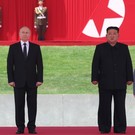 Путин покатал Ким Чен Ына на Aurus по Пхеньяну