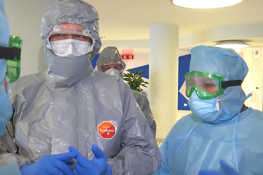 Российские военные приступают к работе в пансионатах Бергамо