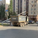 В Казани грузовик повредил контактную сеть по маршруту троллейбуса №1