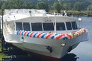 В Зеленодольске спустили на воду первое в России судно на СПГ