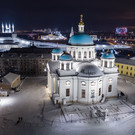 В воссозданном соборе Казанской иконы Божией Матери прошла первая рождественская служба