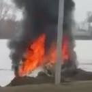 В Заинске водитель, не успев далеко отъехать от заправки, закурил – машина загорелась