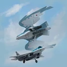 «Ростех» показал истребитель Су-57 в виде механизированного сокола