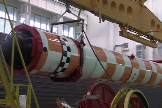 Минобороны опубликовало видео запуска беспилотного аппарата «Посейдон»