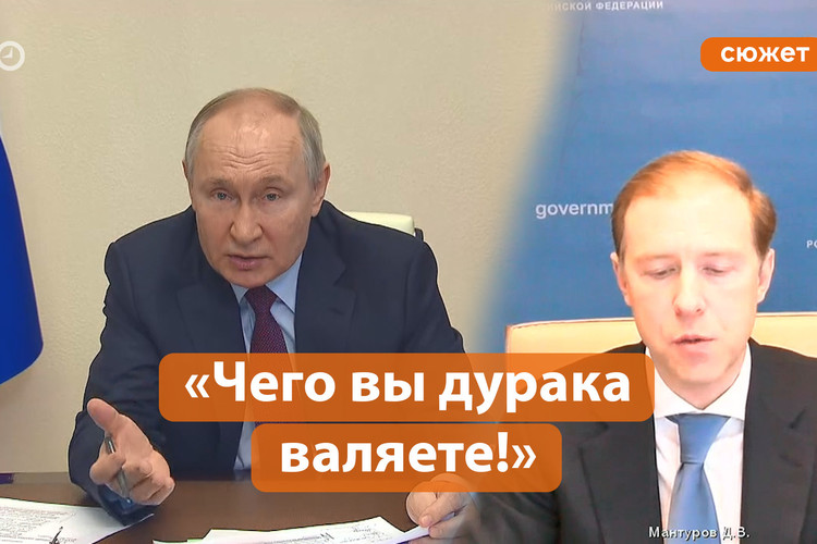 Путин отчитал Мантурова за ситуацию в авиастроении: «Слишком долго!»