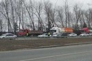 ​На выезде из Казани скопилась серьезная пробка из-за проверки пропусков
