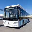 Метшину презентовали новый низкопольный газомоторный автобус Lotos
