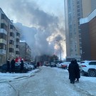 МЧС: Огонь от гостиницы «Астория» угрожал соседней пятиэтажке 