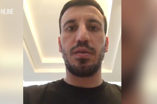 Вратарь «Рубина» Сослан Джанаев записал видео в поддержку Кокорина и Мамаева