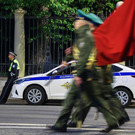 На площади Тысячелетия в Казани проходит первая репетиция парада Победы