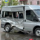 Появилось видео момента столкновения катафалка и BMW в центре Казани