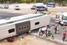 В турецкой Анталье по пути в аэропорт перевернулся автобус с российскими туристами