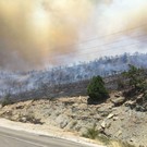Площадь лесного пожара под Новороссийском за два часа увеличилась в 2 раза