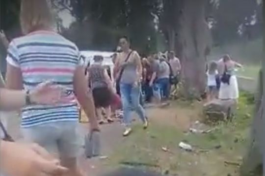 В Абхазии перевернулся автобус с туристами из Казани