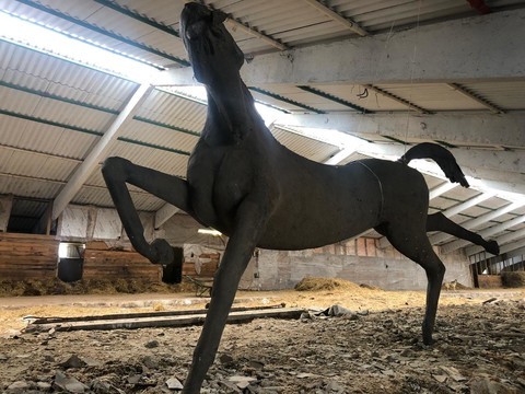 «Она может стоять на одной ноге»: фермер из Челнов продает скульптуру коня за 250 млн рублей