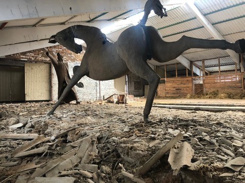 «Она может стоять на одной ноге»: фермер из Челнов продает скульптуру коня за 250 млн рублей