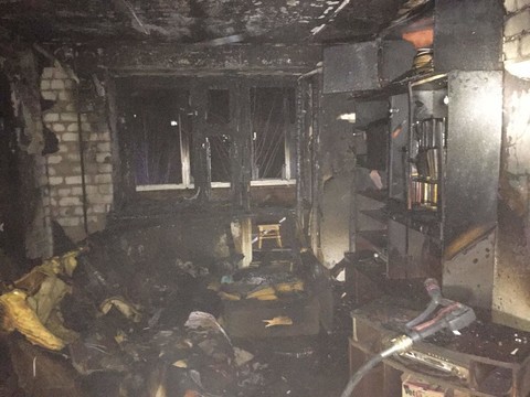 В Зеленодольске при пожаре погиб хозяин квартиры, куривший на диване