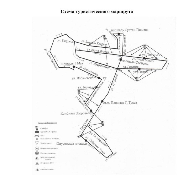 Карта города казани с достопримечательностями и маршрутами