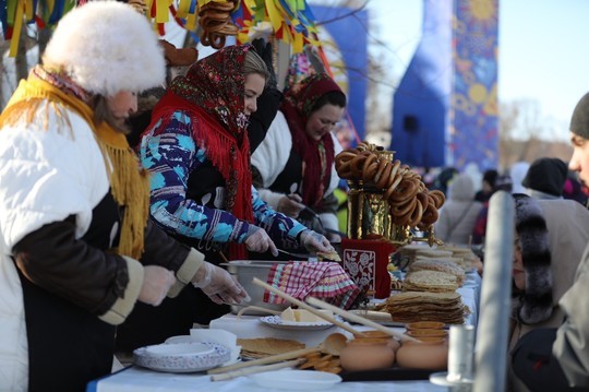 Масленицу в лесопарке Лебяжье в Казани посетили 25 тысяч гостей