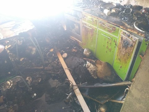 Житель Альметьевска пострадал при пожаре в квартире