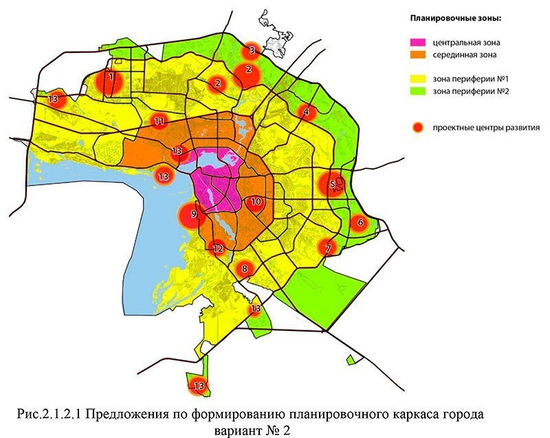 Проект отдельных частей зон города это