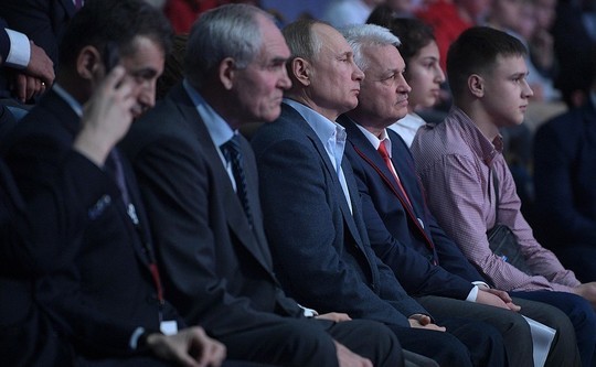 Владимир Путин приехал на первый чемпионат лиги боевого самбо в Сочи