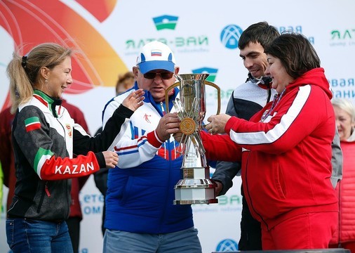 Вяльбе вручила Татарстану Кубок России по лыжных гонкам