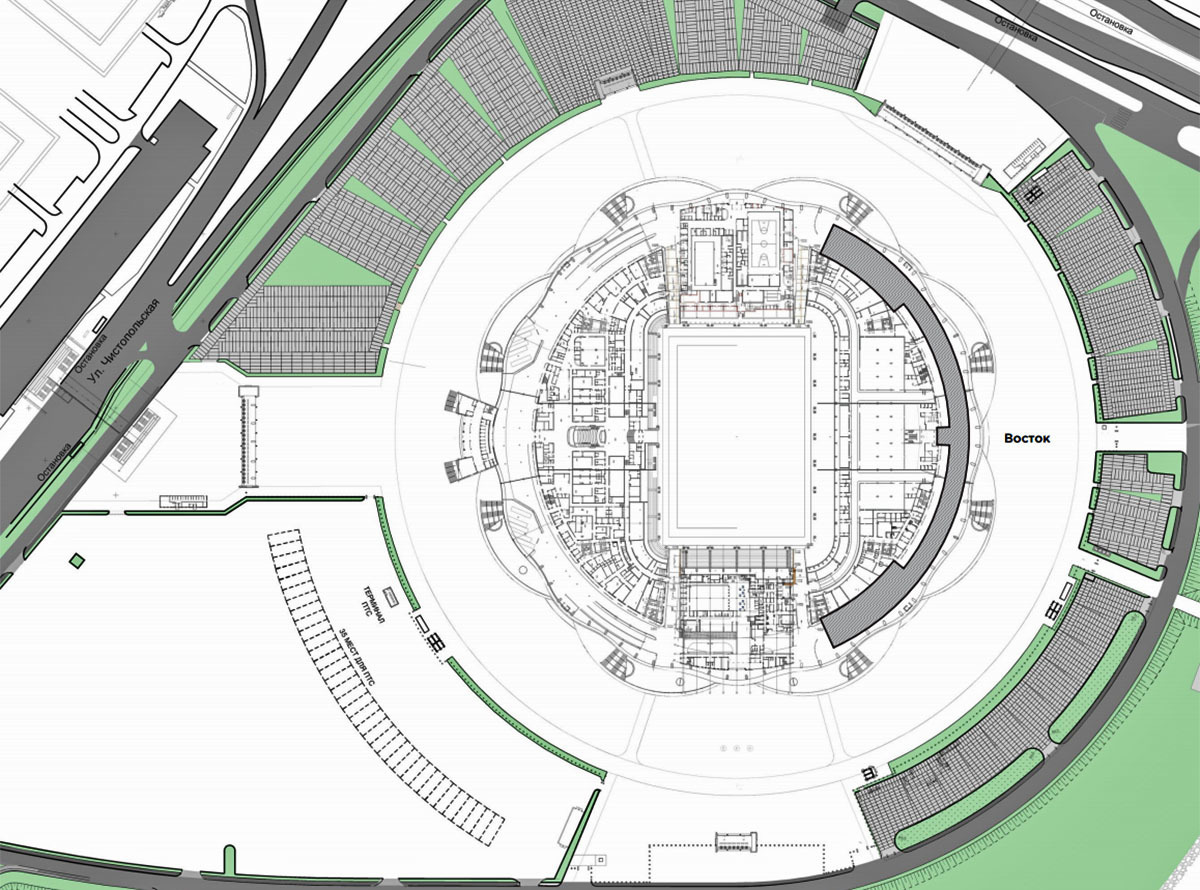 Схема стадиона екатеринбург арена