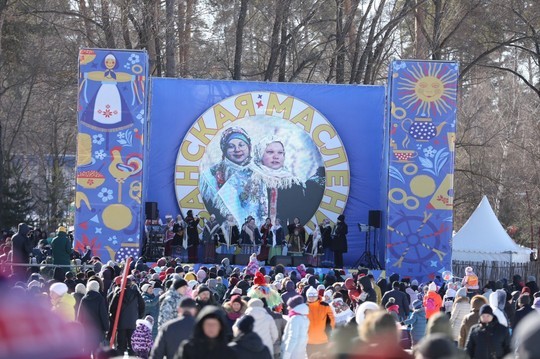 Масленицу в лесопарке Лебяжье в Казани посетили 25 тысяч гостей