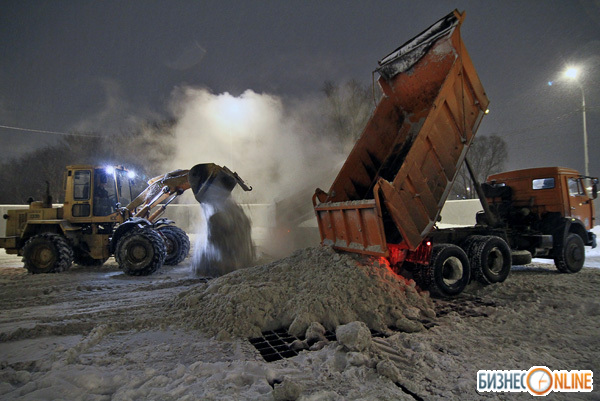 Снегоплавильный пункт на улице Несмелова перерабатывает 570 тонн снега в сутки