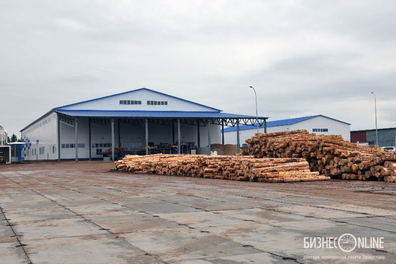 Открытие завода по переработке древесины