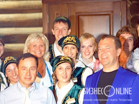 Премьер-министр России Дмитрий Медведев в Дни Универсиады успел посетить и ресторанный комплекс «Татарская усадьба»