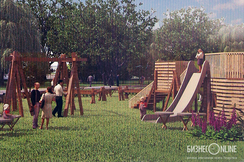 Парк «Вахитовский», детская площадка