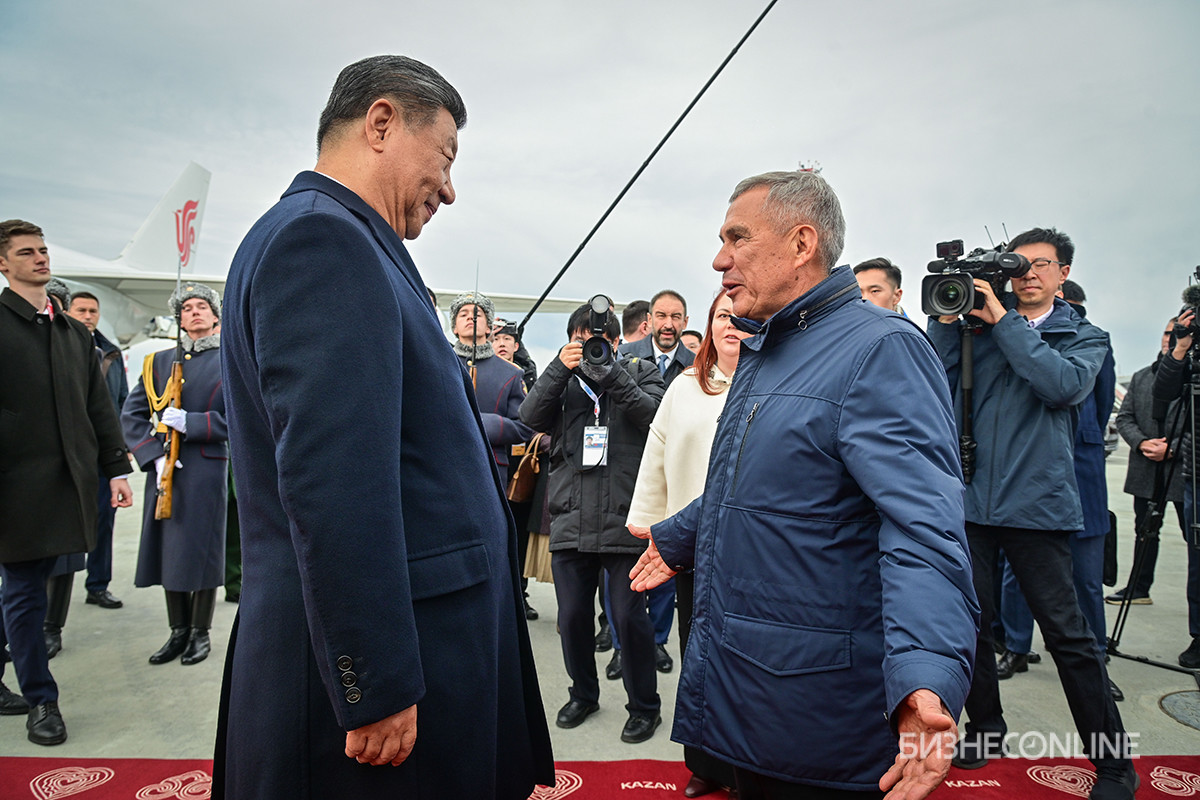 Председатель КНР Си Цзиньпин и Раис Татарстана Рустам Минниханов. Фото: rais.tatarstan.ru