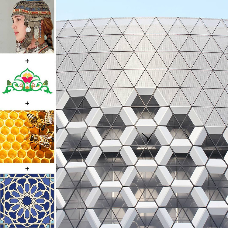 Параметрический фасад ТЦ Казань Молл