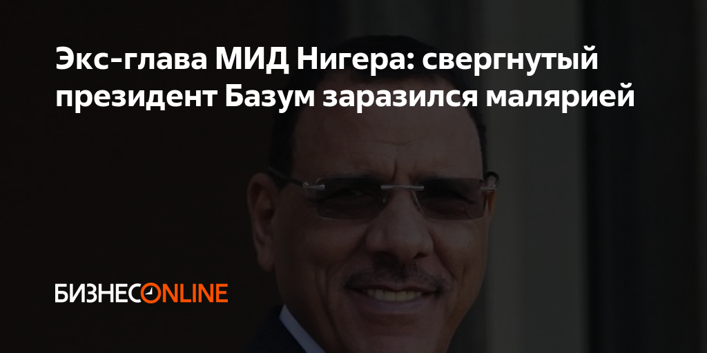 Экс-глава МИД Нигера: свергнутый президент Базум заразился малярией