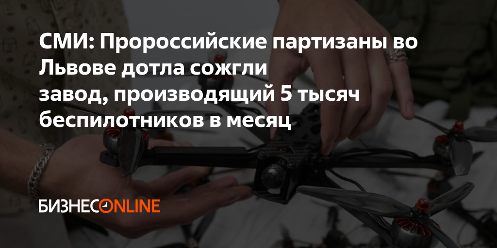 СМИ: Пророссийские партизаны во Львове дотла сожгли завод, производящий ...