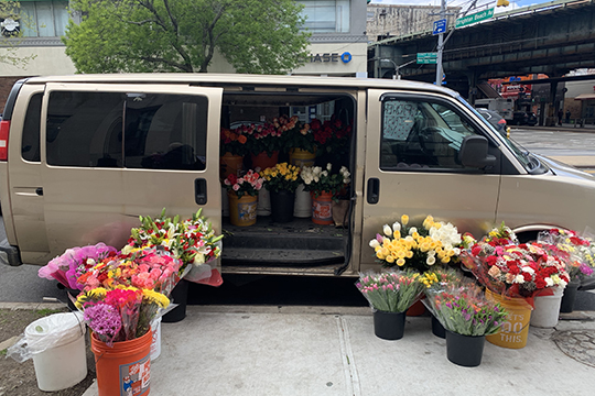 На Брайтон Бич авеню активно развернулся цветочный бизнес. Скромные букеты с гвоздиками или тюльпанами стоили по $ 10. Остальные цветочные композиции —  от $ 20 до 50