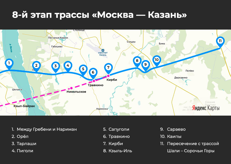 Карта м12 по татарстану