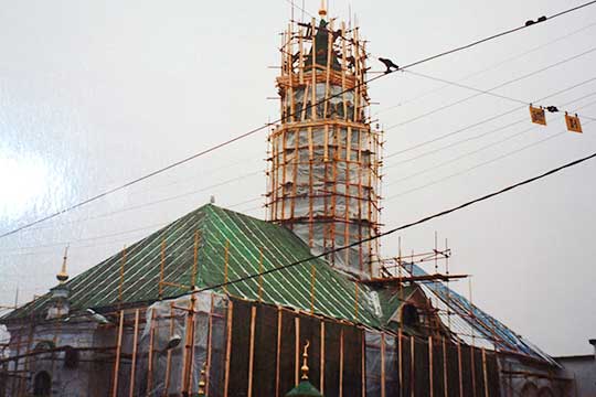 Реставрация минарета, 2003 год