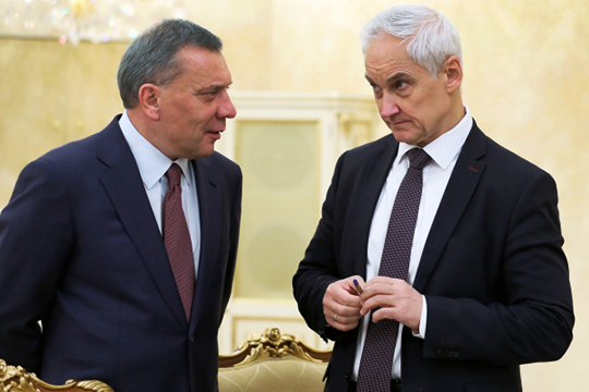 «Белоусов (справа) — человек, значимый в правительстве РФ, а в паре с Борисовым (слева) они очень значимые»