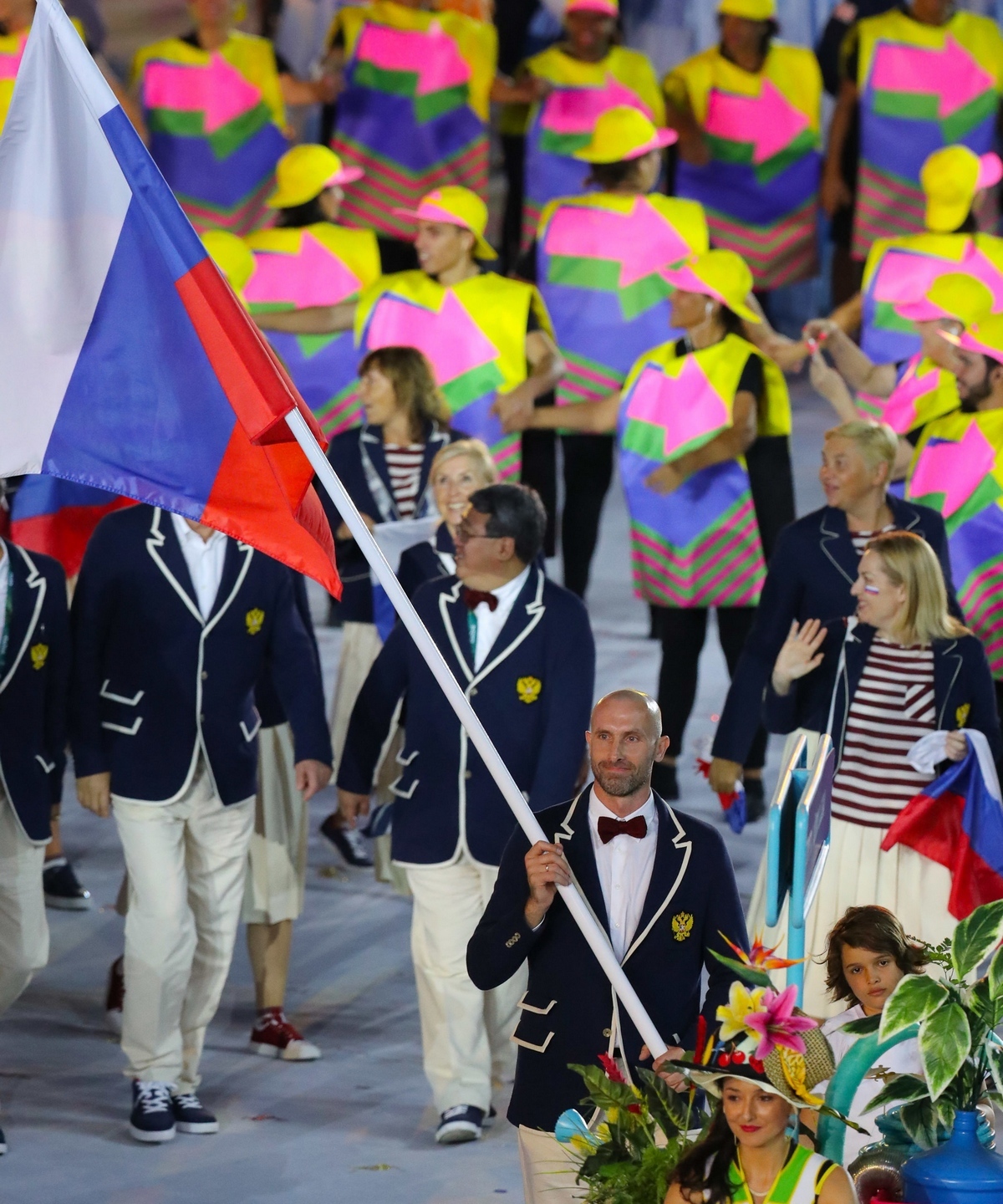 Сергей Тетюхин на открытии Олимпиады-2016