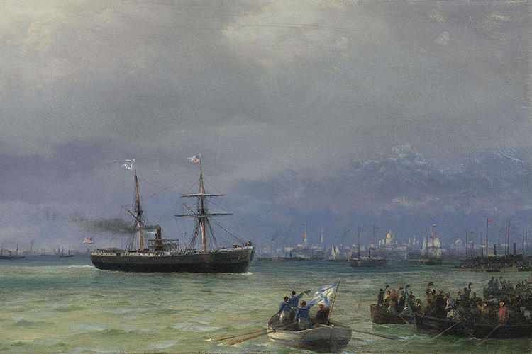 Корабль помощи, И. К. Айвазовский (1892)