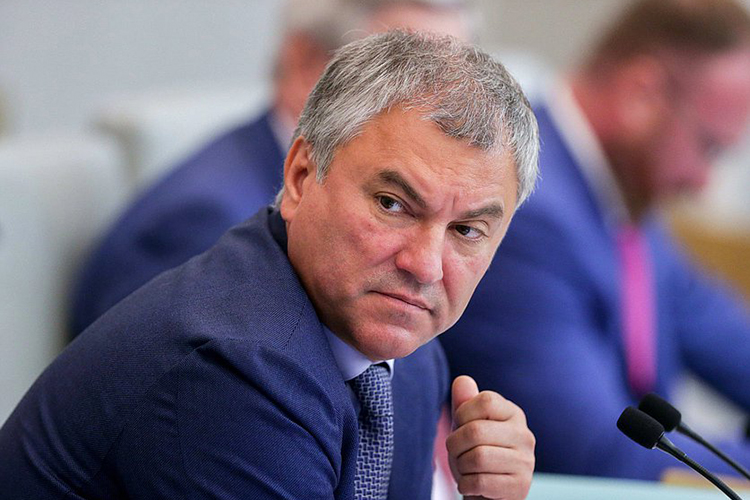 Вячеслав Володин, который заявил, что предъявлять QR-коды на входе в здание нижней палаты парламента должны все, кроме депутатов и сотрудников аппарата