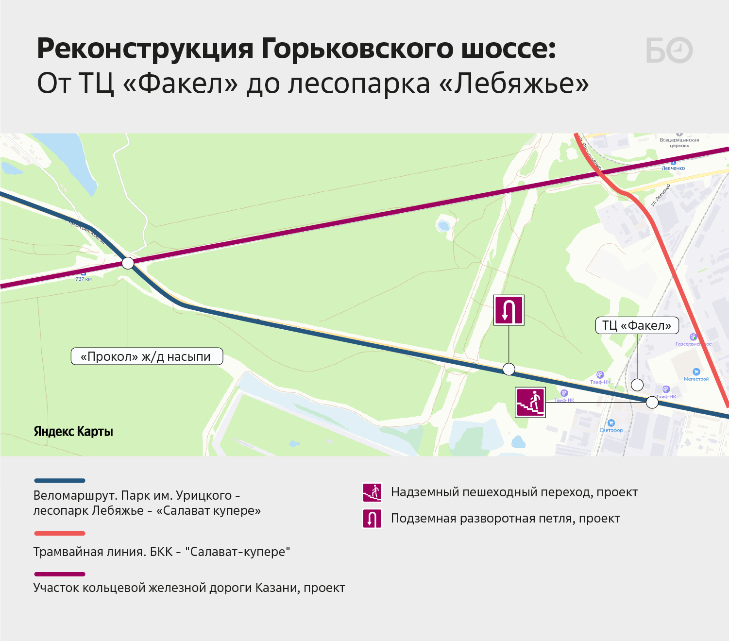 Как перестроят Горьковское шоссе: 6 полос, 7 развязок и никаких светофоров!  | 02.02.2022 | Казань - БезФормата